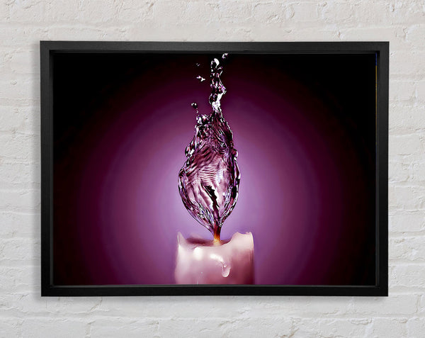 Purple Water Candle