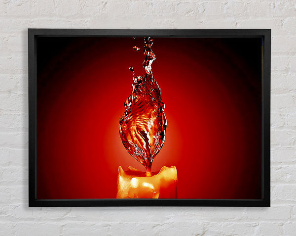 Red Water Candle