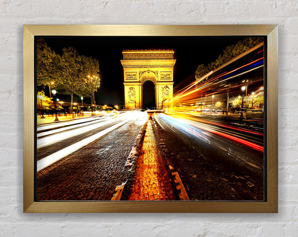 Arc De Triomphe At Night