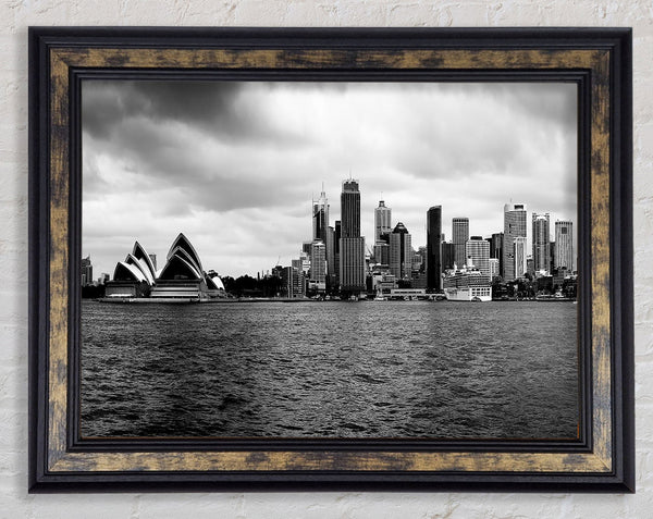 Australia Sydney River View B n W