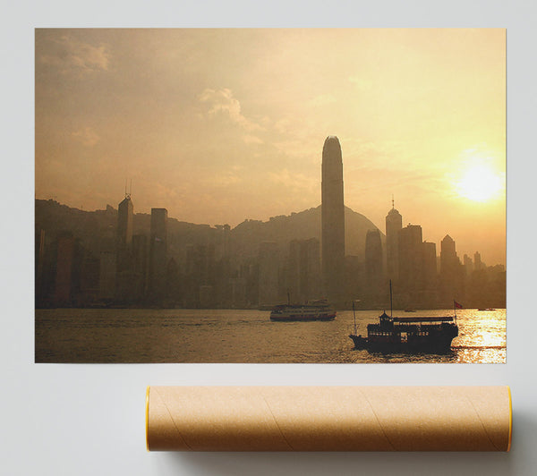 Hong Kong Misty Morning Sunrise