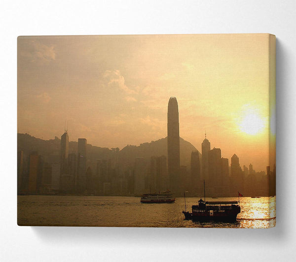 Hong Kong Misty Morning Sunrise