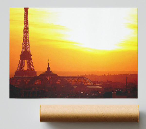 Eiffel Tower At Sunset