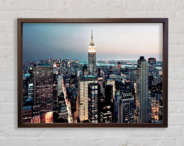 Empire State Building At Dusk