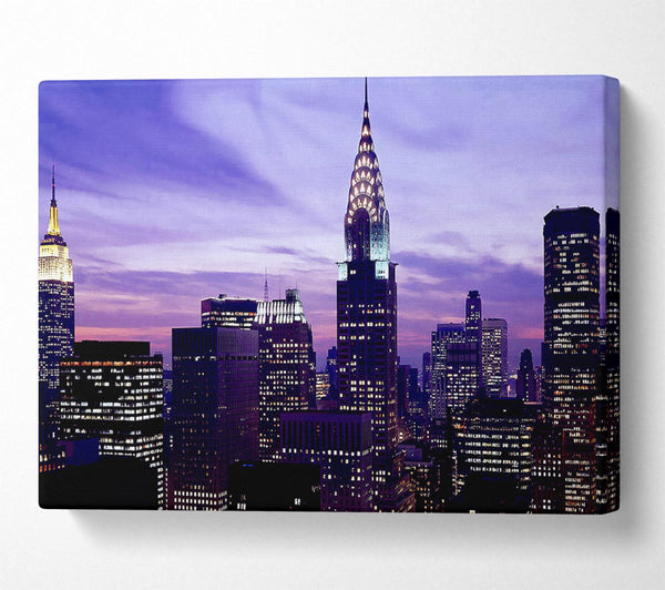 Empire State Building Purple Skys