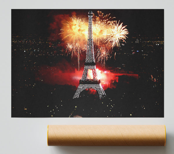 Fireworks Eiffel Tower