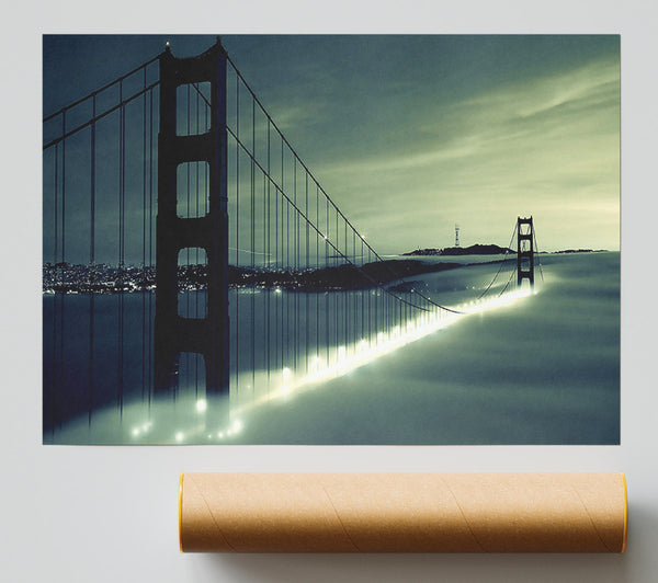 Golden Gate Bridge Light In The Fog