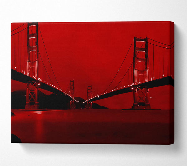 Golden Gate Bridge Twins Red