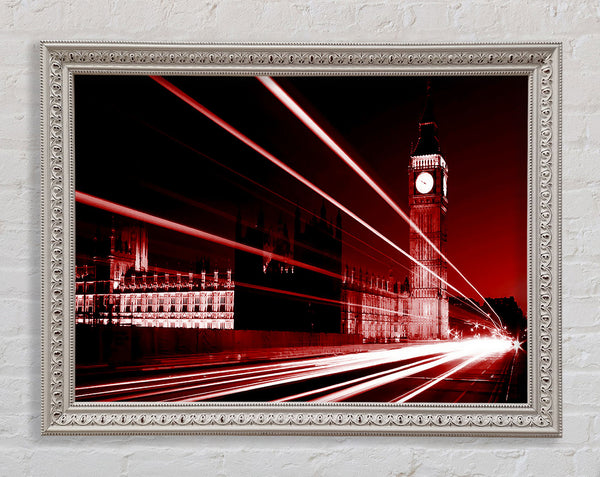 London Big Ben City Lights Red