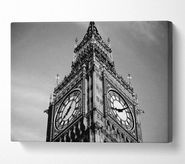 London Big Ben Close-Up B n W