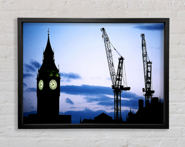 London Big Ben Lilac Night Skys