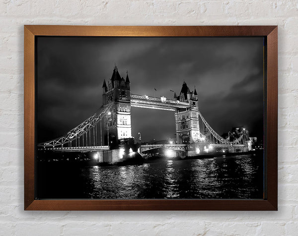 London Bridge At Night B n W