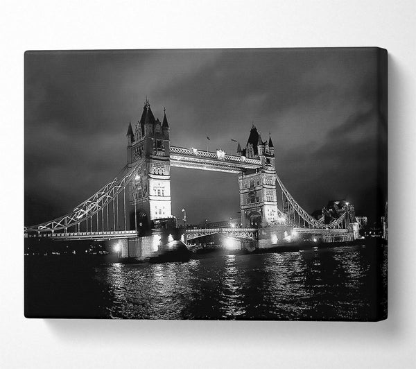 London Bridge At Night B n W