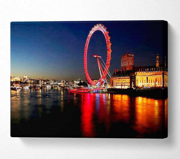 London Eye Red Reflections