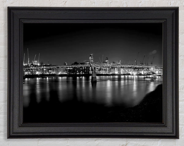 London Thames B n W Nights