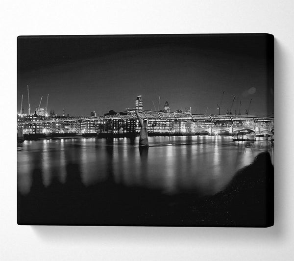 London Thames B n W Nights