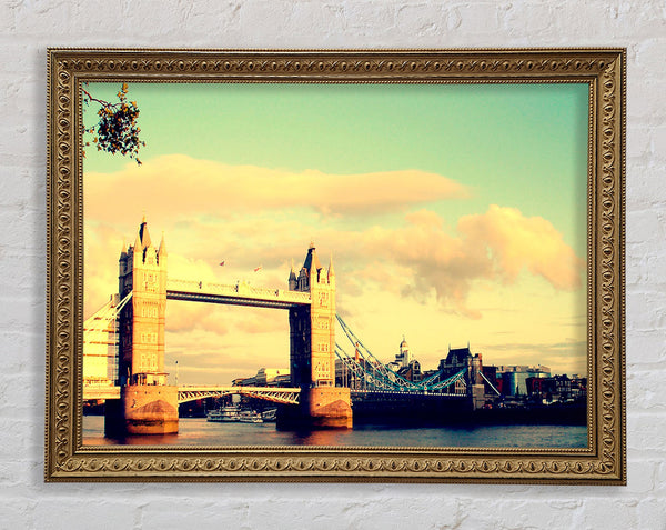 London Tower Bridge Retro