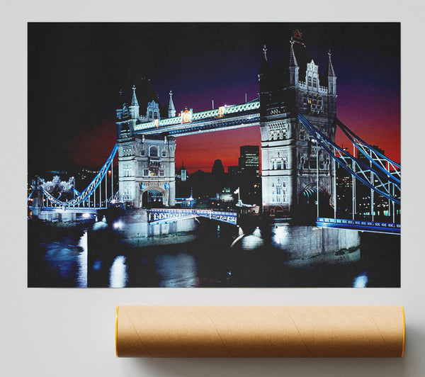 London Tower Bridge Night Vision