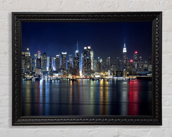 Manhattan Panorama At Night