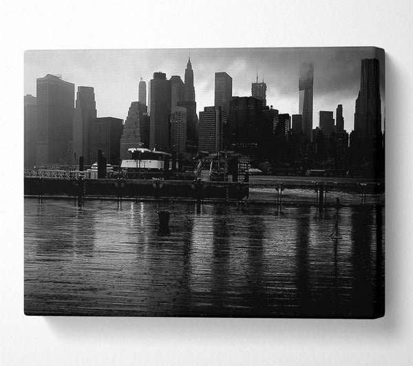 Hudson River New York B n W