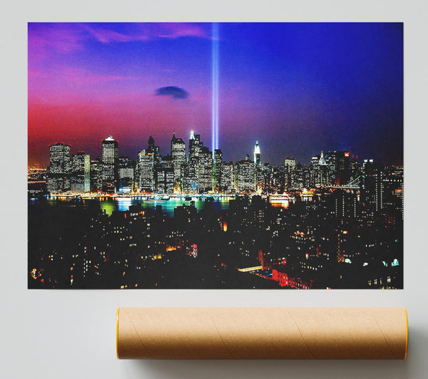 New York City Night Beam