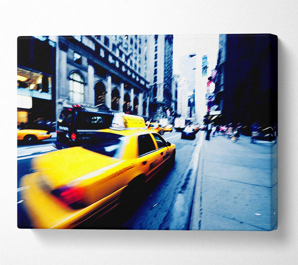 New York City Yellow Cab Blur