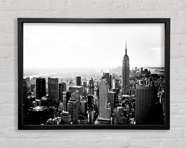 New York Empire State Skyline B n W