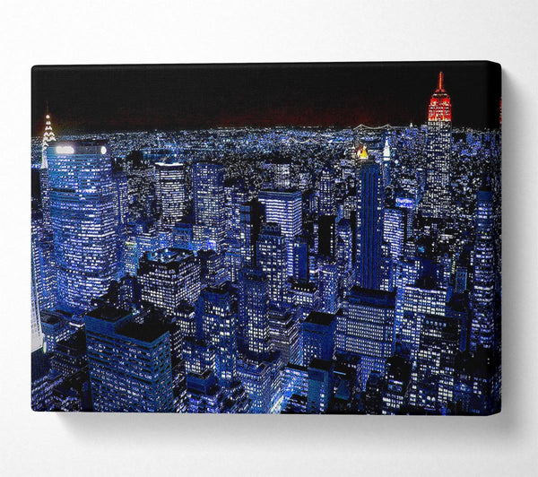 New York City Night Blues Red Top