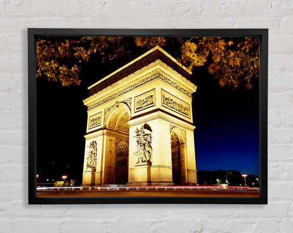 Paris Arc De Triomphe Night Glow