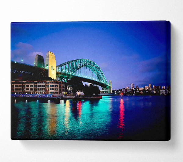 Sydney Harbour Bridge Blue Glow