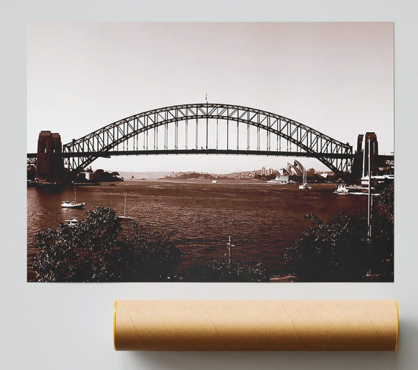 Sydney Harbour Bridge Brown