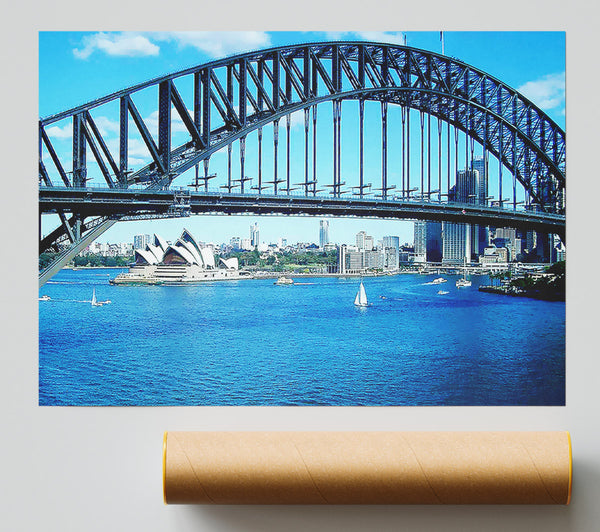 Sydney Harbour Bridge Opera House View Colour