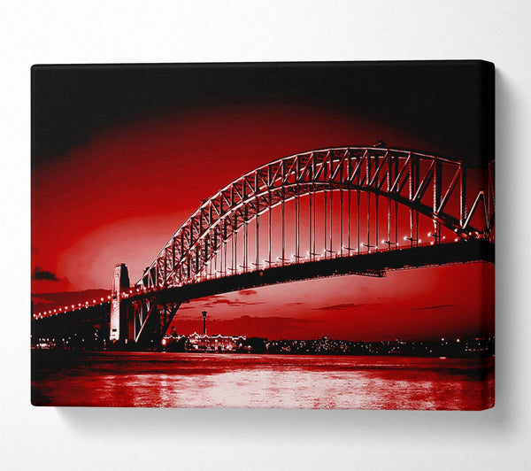 Sydney Harbour Bridge Red