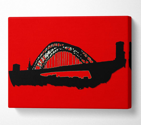 Sydney Harbour Bridge Retro Red