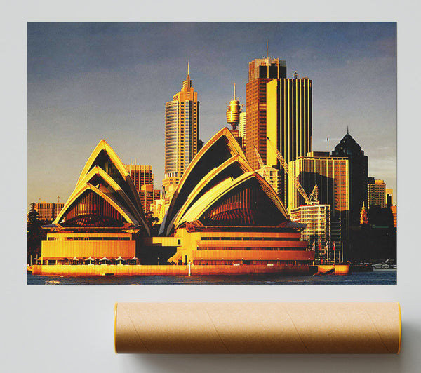 Sydney Opera House Golden Sunlight