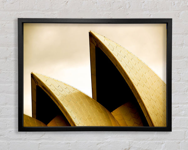 Sydney Opera House Peaks Sepia