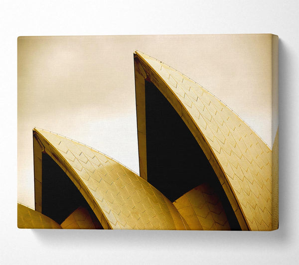 Sydney Opera House Peaks Sepia