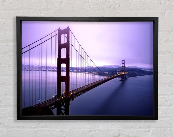 Violet Hour And Fog Surround The Golden Gate