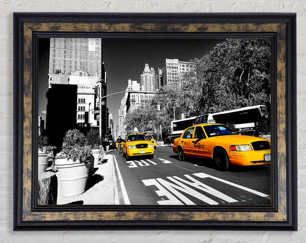 Yellow Taxi In New York City