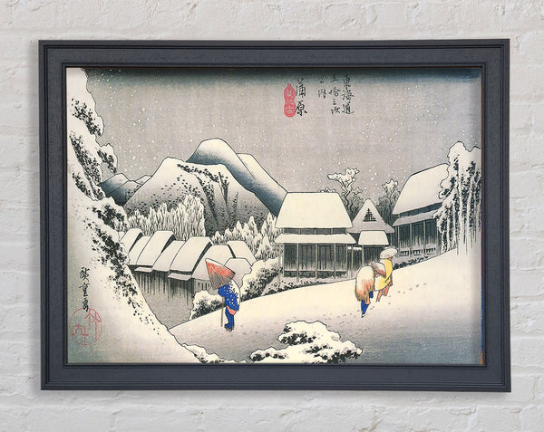 Hiroshige A Village In The Snow