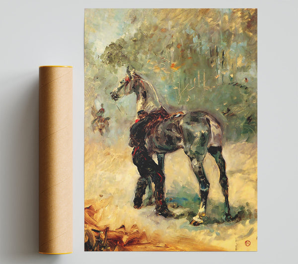 Toulouse Lautrec Artilleryman And His Horse