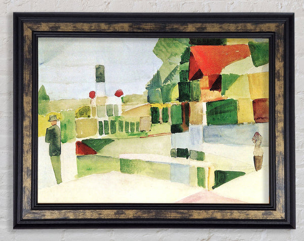 August Macke At The Ships