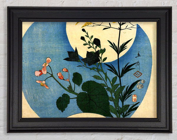 Hiroshige Autumn Flowers With Full Moon