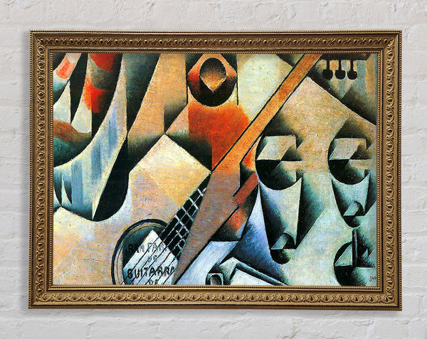 Juan Gris Banjo (Guitar) And Glasses