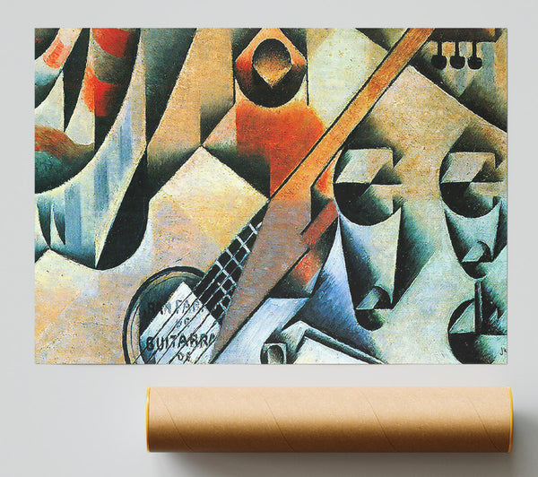 Juan Gris Banjo (Guitar) And Glasses