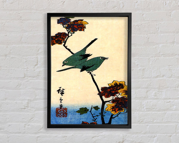 Hiroshige Birds On A Maple Branch