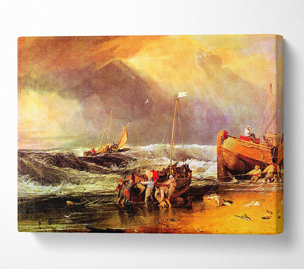 Joseph Mallord Turner Coastal Scene With Fishermen