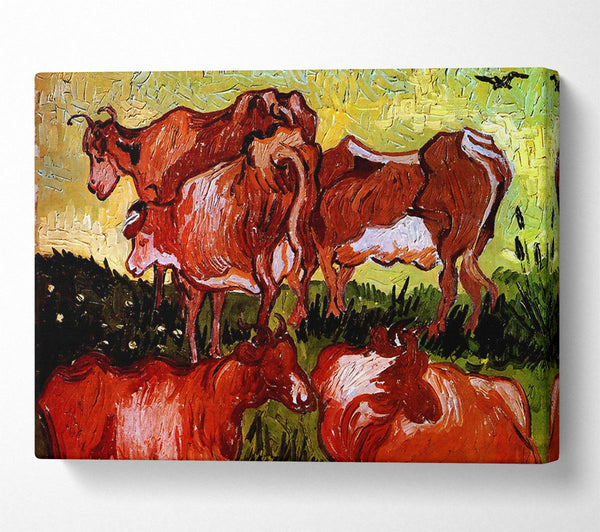 Van Gogh Cows After Jordaens