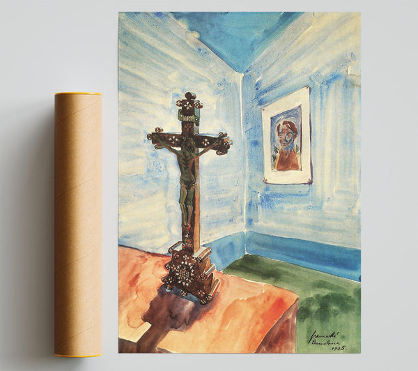 Walter Gramatte Crucifix In The Room