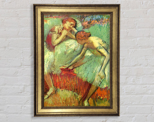 Degas Dancers In Green